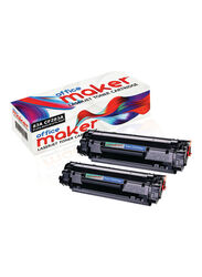 Office Maker CF283A Black Toner Cartridge Set, 2 Pieces