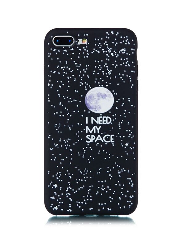 Apple iPhone 7 Plus TPU Painted Pattern I Need My Space Printed Soft Case Cover, Black