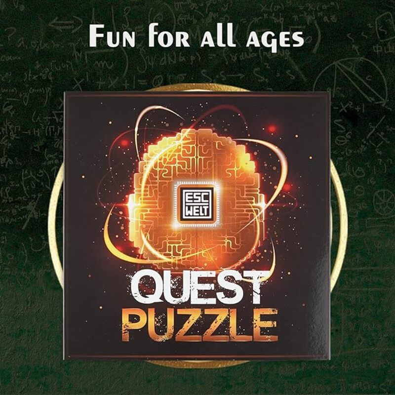 ESC WELT Quest Puzzle - 40 pcs Wooden Jigsaw Puzzle for Kids Teens and Adults. Guaranteed Hours of Entertainment with Your Loved Ones - Challenging Educational Logic Game