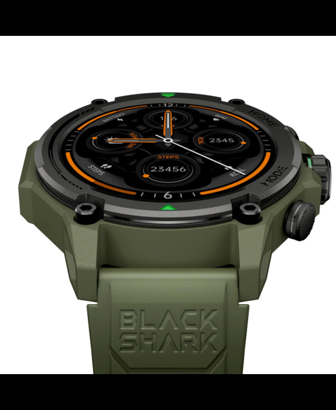 Black Shark GS3 Smart Watch  Ultimate Fitness Companion with Advanced Features Green