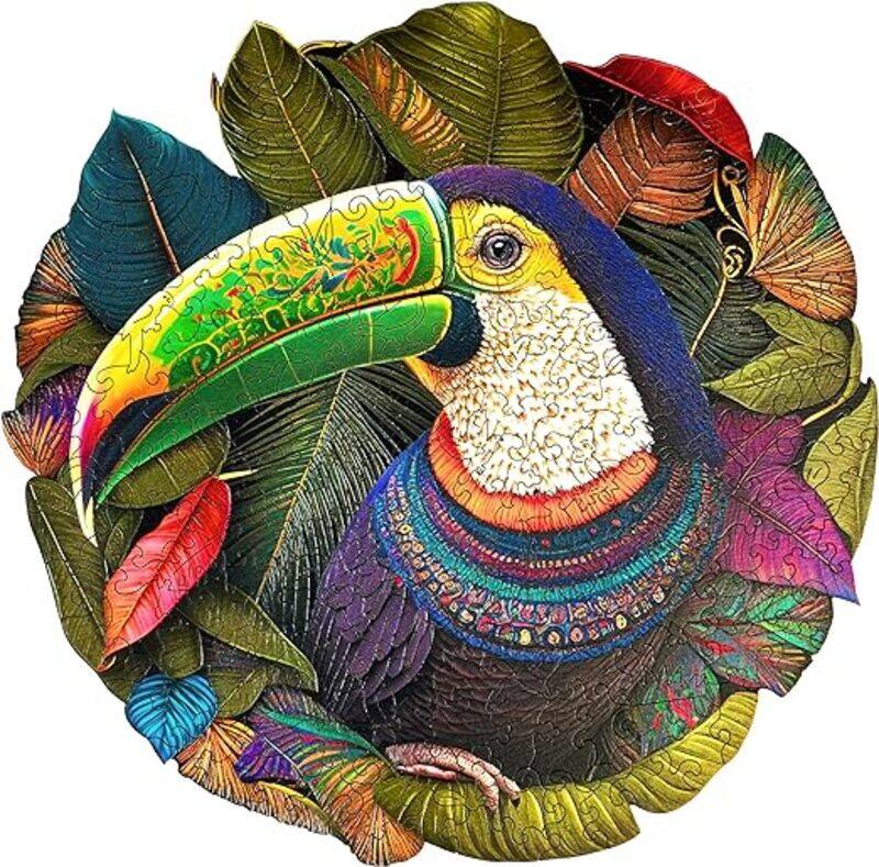 ESC WELT Toucan Wooden Puzzle 200 Pieces - Captivating Mind Entertainment for Teens and Adults - Fun and Environmentally Friendly Toy - Wooden Puzzle