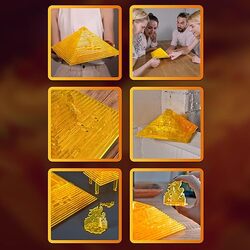 ESC WELT Quest Pyramid Puzzle Box - Escape Room in a Box - Brain Teaser Puzzle for Adults & Teenagers - Puzzle Box with Hidden Compartment - 3D Puzzle for Adults - Plexiglas Puzzle for Family Games
