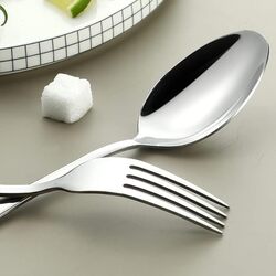 GStorm - 24Pcs Cutlery Set Stainless Steel - Dinnerware Spoon, Fork, Breadknife, Teaspoon Gift Box Set