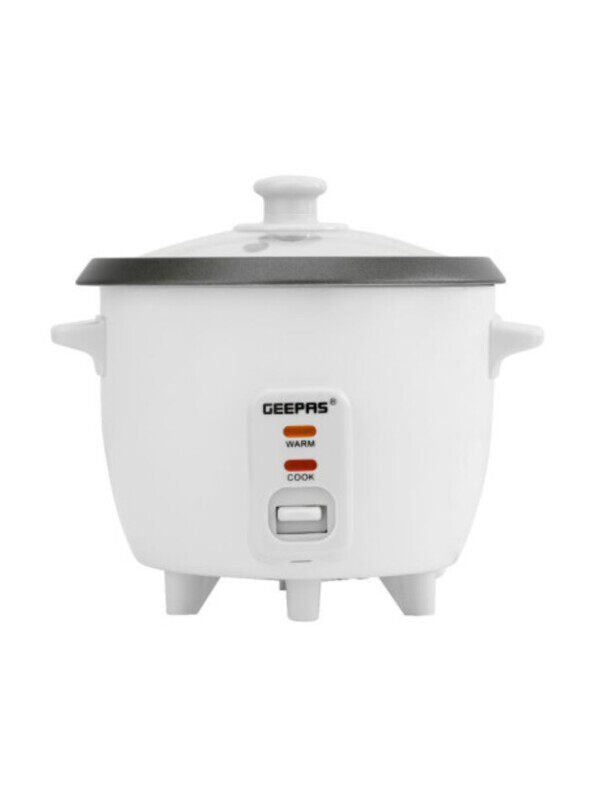 

Geepas - Automatic Rice Cooker 0.6L - 3 In 1 Function 300W, Non-Stick Inner Pot (GRC4324)