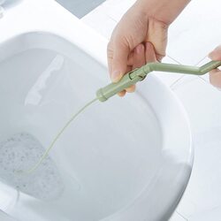 BBstore Sink Cleaner Snake Drainer Brush, Green