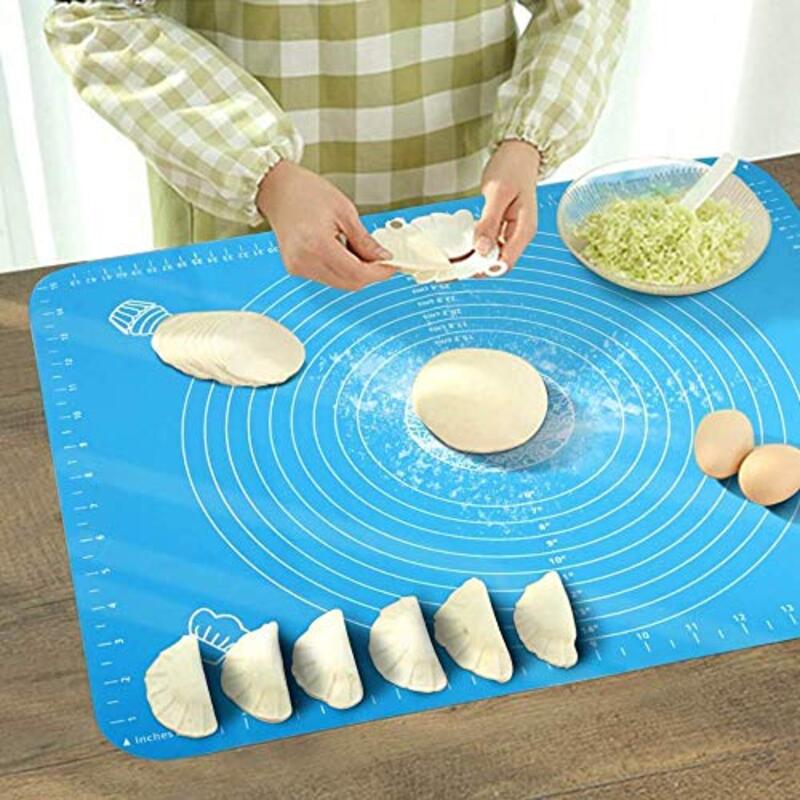 BBstore Silicone Baking Mat for Kneading Bread, Blue