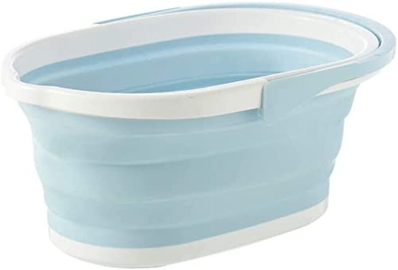 BBstore Space Saving Pop Up Bucket Collapsible Basin, Blue