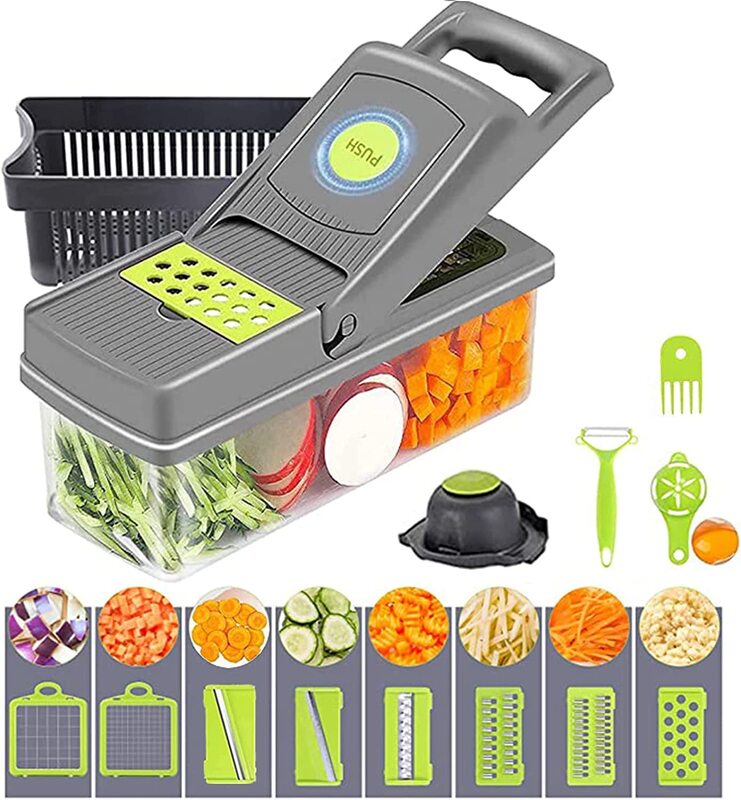 Bbstore Slicer Pro-Series 14-in-1 Vegetable Slicer, Multicolour