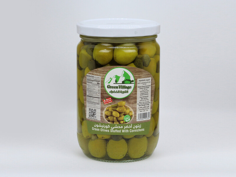 Green Olives Stuffed With Cornichon  660gm