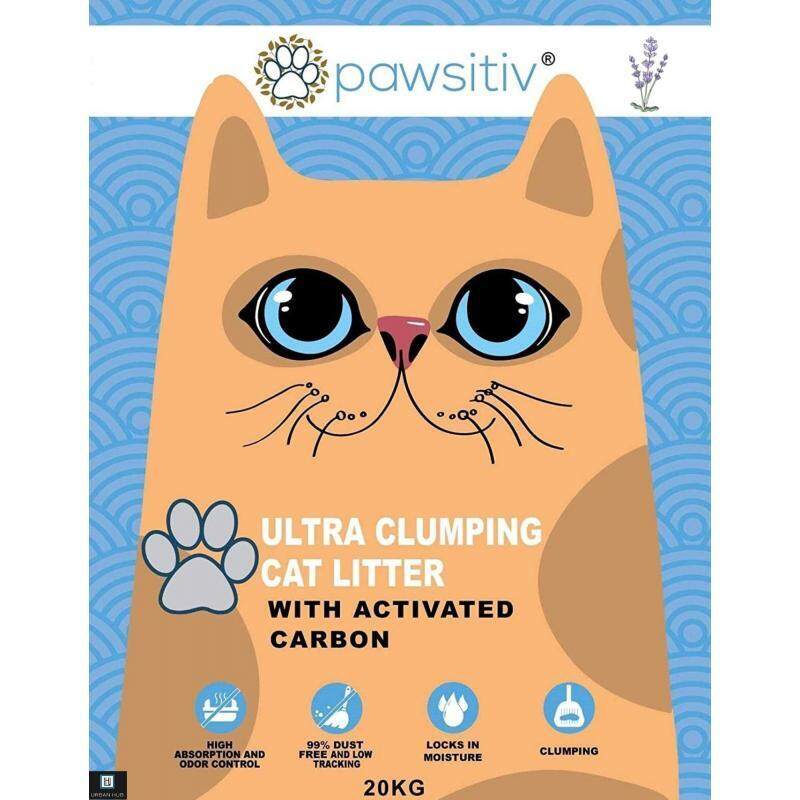 

Pawsitiv Ultra Clumping Cat Litter with Activated Carbon - 20 kg - Lavender