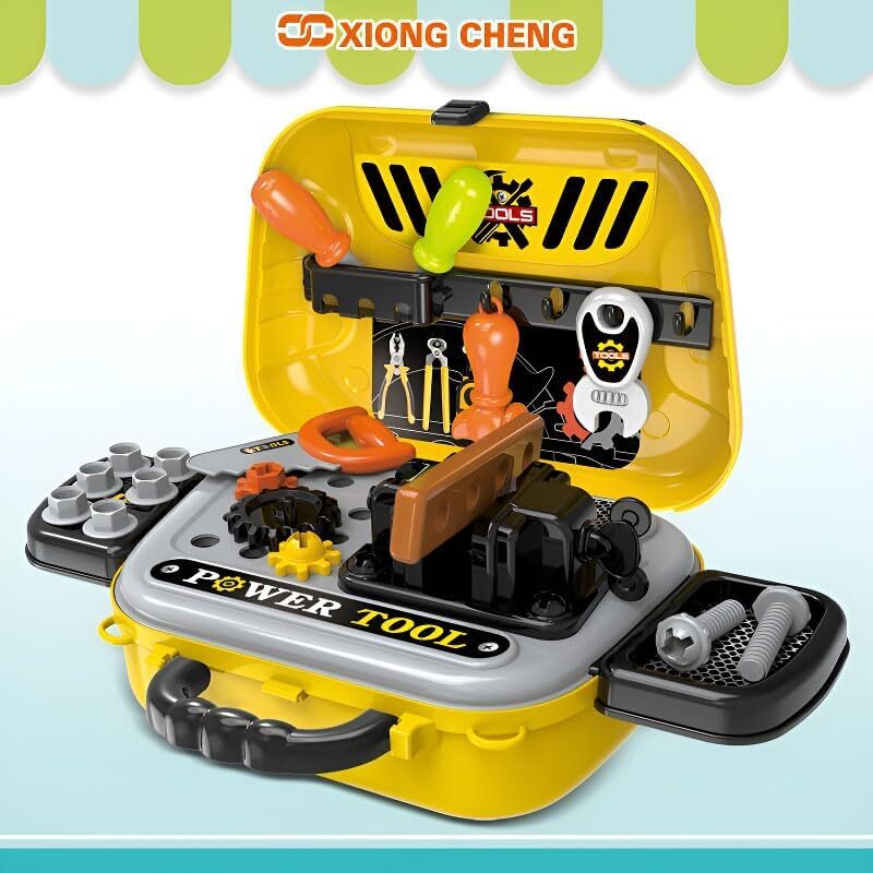 Kids 2-in1 Deluxe ToolS Playset for Boys and Girls