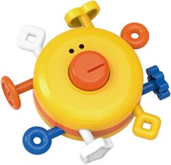 Montessori Baby Activity Cube Toy, Yellow