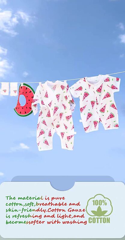 Watermelon Theme Baby Unisex Gift Set with Suitcase, One Size, Red/Green