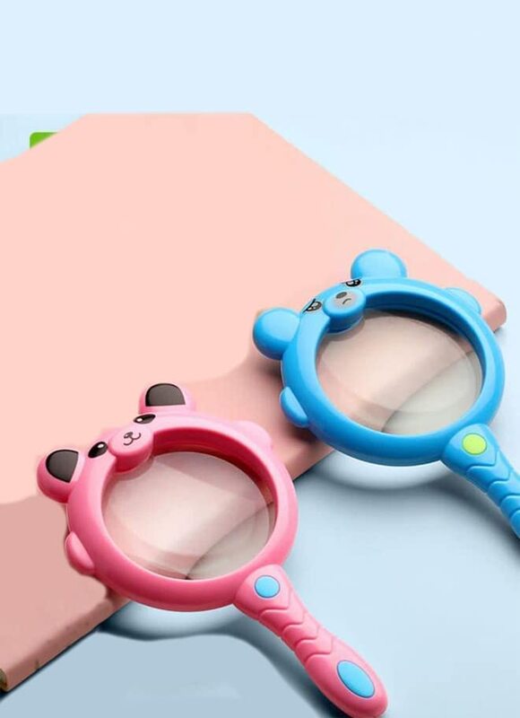 75mm Shatterproof Magnifying Glass for Kids, Pink