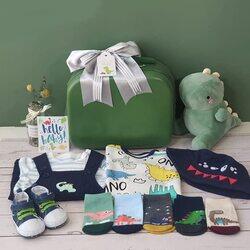 Baby Dinosaur Theme Clothing Baby Set, 12 Pieces, 0-3 Months, Multicolour