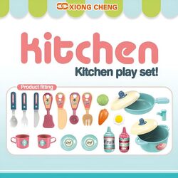 3 in 1 Little Chef Kitchen Playset Pretend Play Kitchen set for Boys and Girls