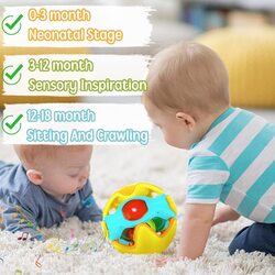 Baby Music Bell Early Education Learning with Music Light Up Toys, 12-18 Months, Green/Orange