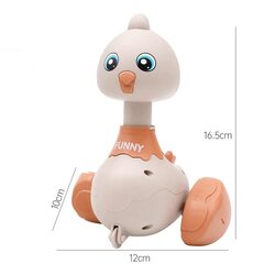 Push and Go Duck Toy, Beige/Brown