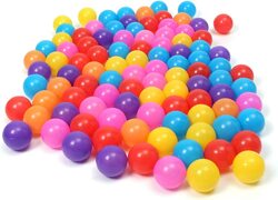 HR Kids Plastic Play Ball Set, 50 Pieces, Multicolour
