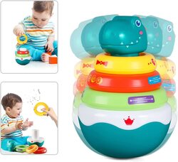 Roly Poly Baby Development Toys Dinosaur Tumbler Wobbler, 6-12 Months, Multicolour