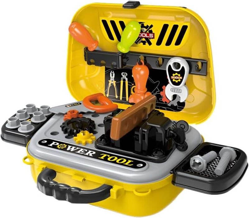 Kids 2-in1 Deluxe ToolS Playset for Boys and Girls