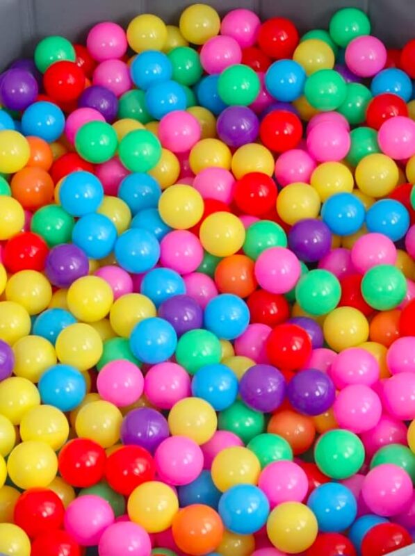 100-Piece Soft and Dark Colors Plastic Ocean Balls, 5.5cm, Multicolour