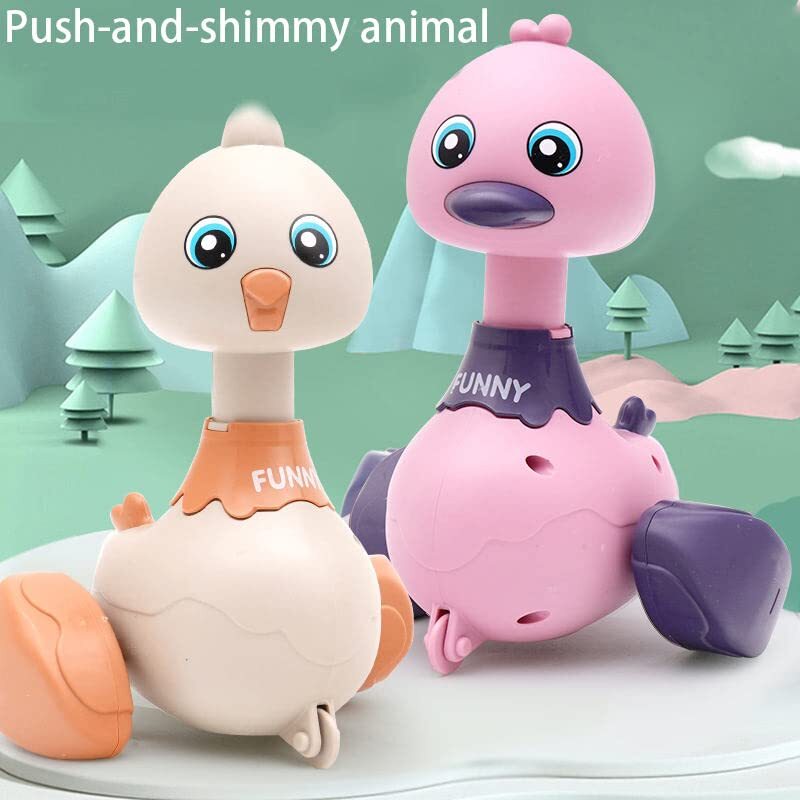 Push and Go Children's Duck Toy, Purple