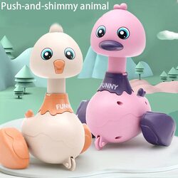 Push and Go Children's Duck Toy, Purple