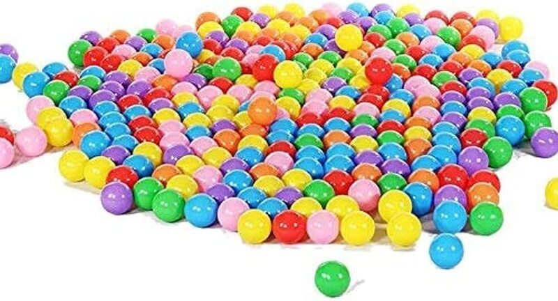 400-Piece Soft and Dark Colors Plastic Ocean Balls, 3+ Years, Multicolour