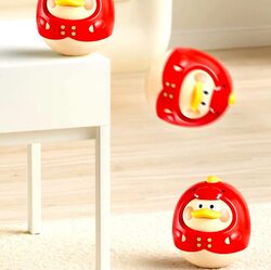 Cute Duck Musical Bell Self Balancing Tumbler Toys, Red