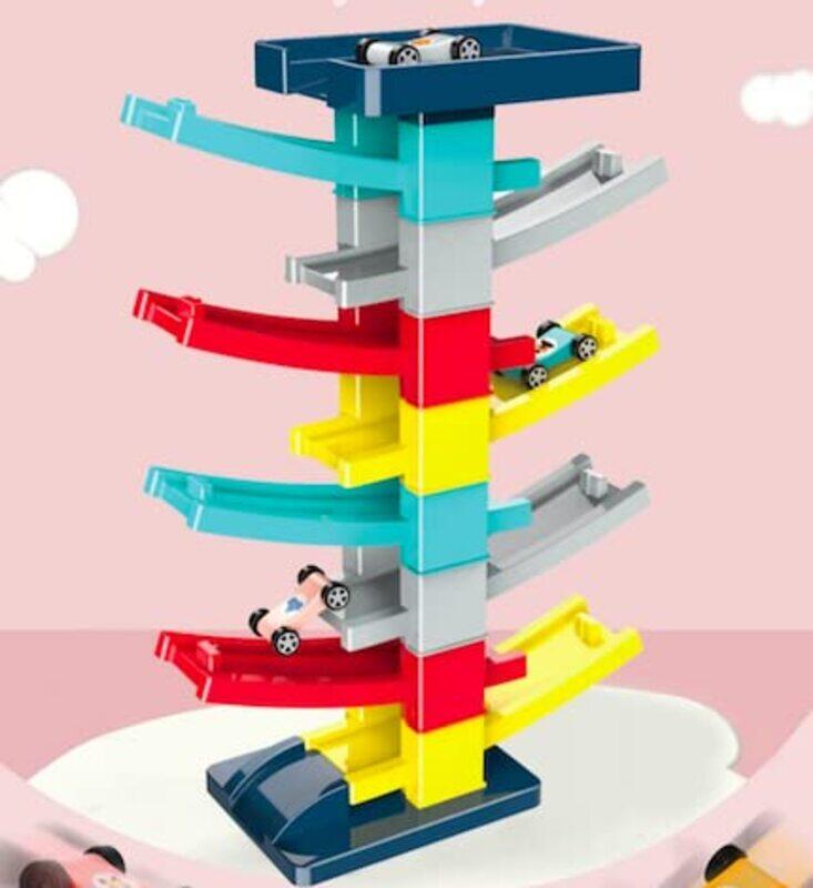 

Generic Montessori Gliding Ramp Race Track and Cars Toy, Multicolour