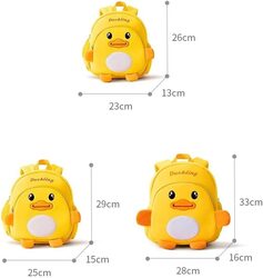 Duckling Cute Cartoon Backpack For Kids Unisex, Yellow