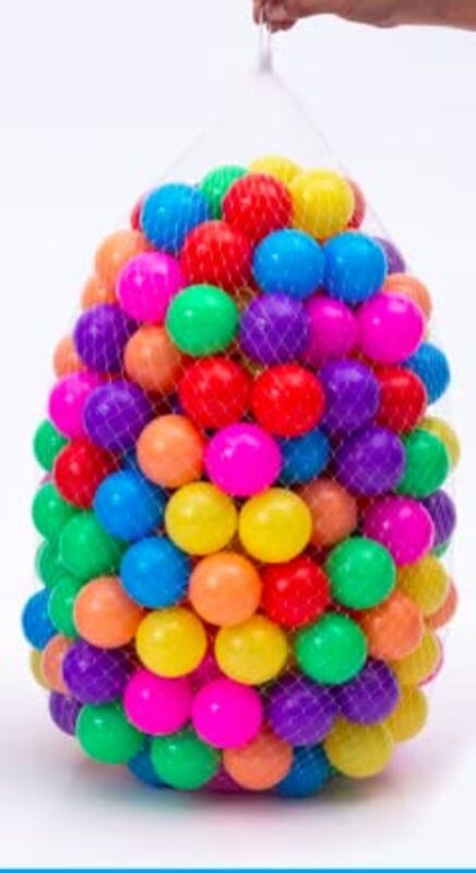 100-Piece Soft and Dark Colors Plastic Ocean Balls, 5.5cm, Multicolour