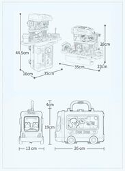 3 in 1 Petcare Playset with 32 Pcs in Bus Theme for Boys and Girls