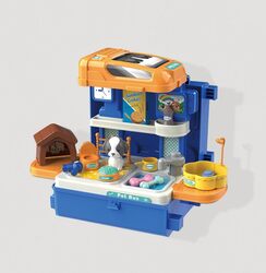 3 in 1 Petcare Playset with 32 Pcs in Bus Theme for Boys and Girls