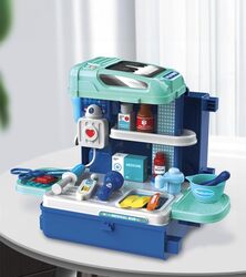 3 in 1 Multifunction 29 Pcs Doctor Set Playset in Bus Theme For Doctor Role Play Set, Doctor Kit For Toddlers And Kids