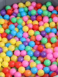 Soft and Dark Colours Plastic Ocean Balls, 100 Pieces, Multicolour