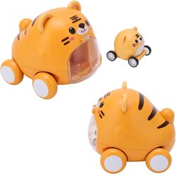 Tiger Car Montessori Cartoon Car Kids Toy for Babies & Toddlers, 1-5Years, Multicolour