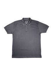 Milano Group Cooltex Ready Stock Polo Shirt for Men, Large, Dark Grey