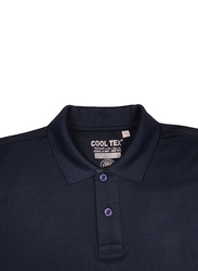 Milano Group Cooltex Ready Stock Polo Shirt for Men, Large, Navy Blue