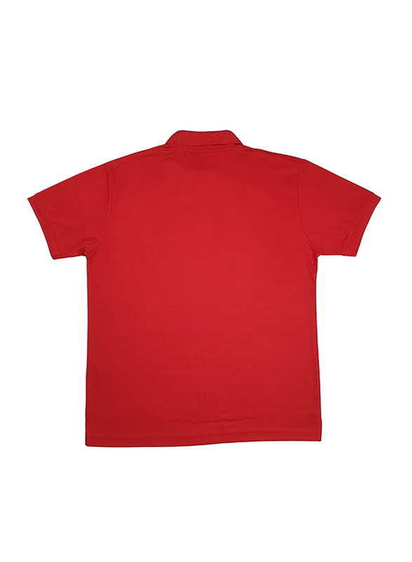 Milano Group Cooltex Ready Stock Polo Shirt for Men, Large, Red