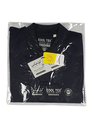 Milano Group Cooltex Ready Stock Polo Shirt for Men, Large, Black