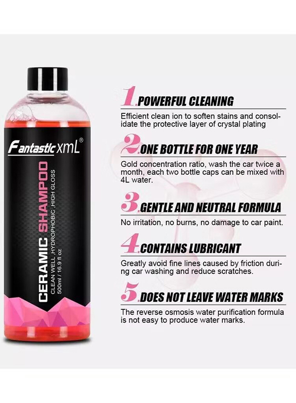 Fantastic Xml 500ml Vehicles Wash Nano Ceramic Shampoo