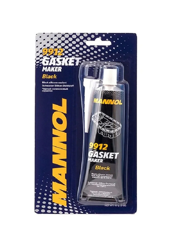 Mannol 85gm 9914 Gasket Maker Black Extremely Resistant To Extreme Temperatures