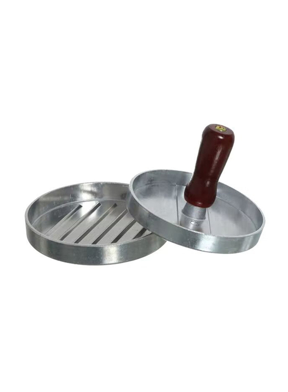 Non-stick Burger Press, 11.5cm, Silver/Brown