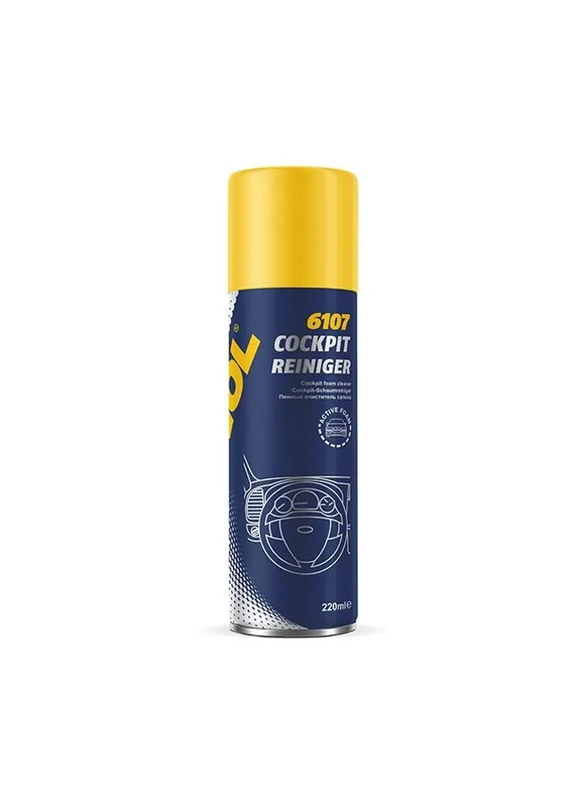 Mannol 220ml 6107 Cockpit Reiniger Dashboard Foam Cleaner and Protector With New Car Fragrance