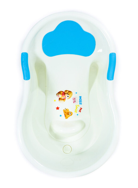 

Ziryab Bear Print Bathtub, Blue