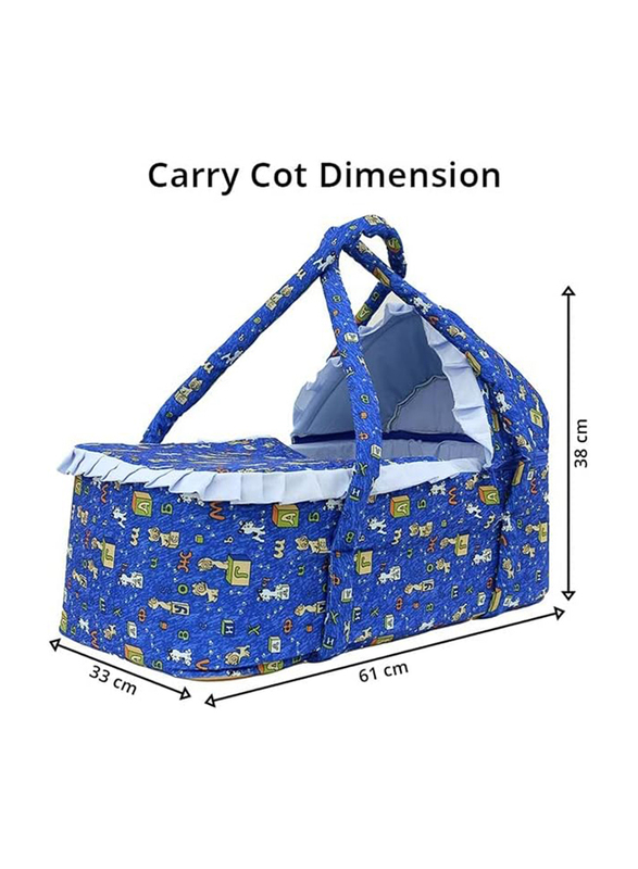 Baby Carry Cot & Portable Bed, Blue