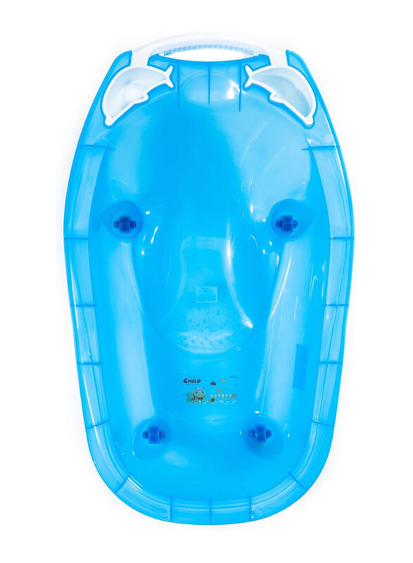 

Rikang Transparent Baby, Toddler, Kids, Children Bathtub, Blue
