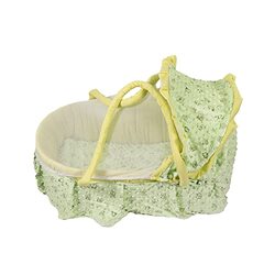 Velvet Carrycot for Babies with Print, Newborn, Blue